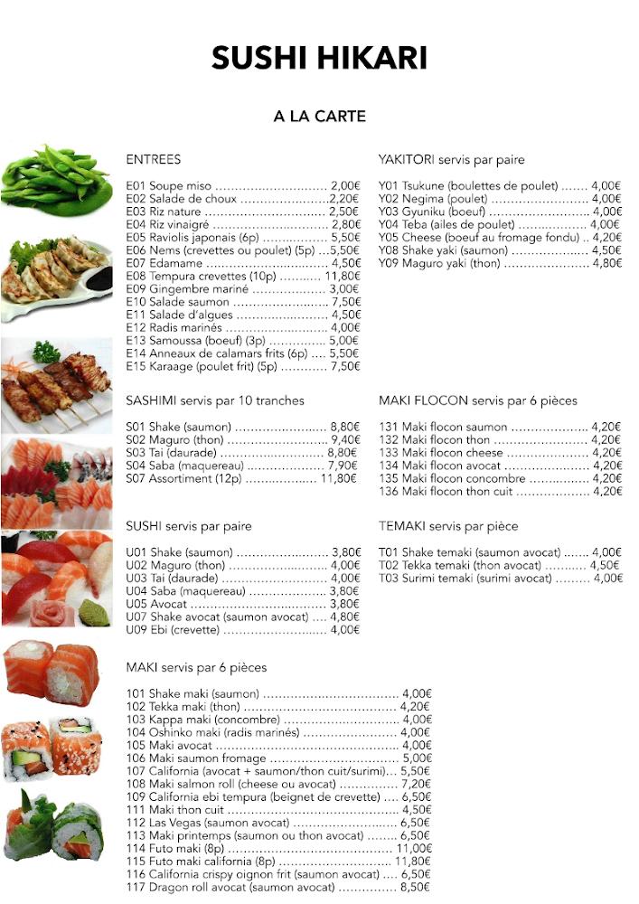Sushi Hikari - Menu Image 1